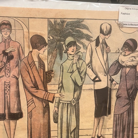 Le Tourniquet CB “A LA CROIX” 1930’s Original Antique Print. Authentic - Picture 3 of 3